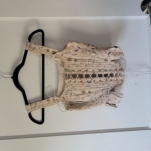 Custom made Romantic 18th century inspired Stays in Herbs